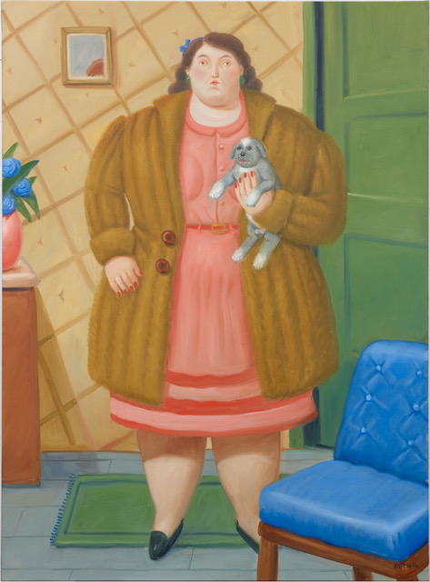 Woman with Fur and Coat, Fernando Botero
